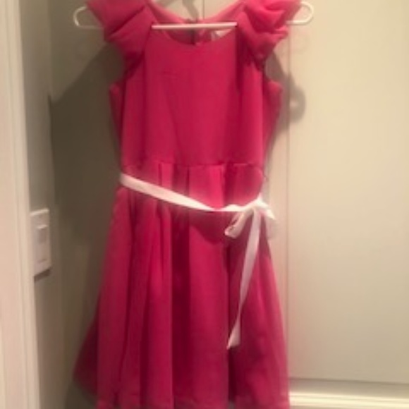 Fuschia little girl size 12 dress - Picture 1 of 3